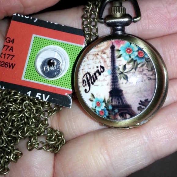 New London Paris Eifel Tower pocket watch - Picture 4 of 4